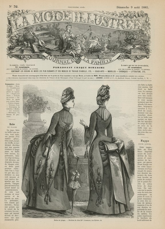 Page de La Mode Illustrée - French School