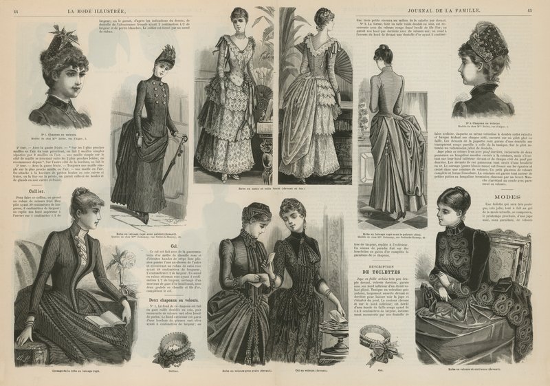 Page de La Mode Illustrée - French School