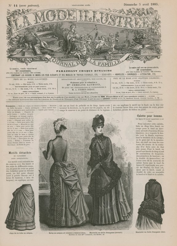 Page de La Mode Illustrée - French School