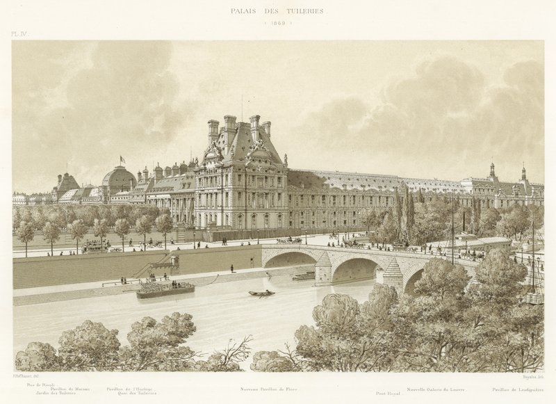 Palais des Tuileries, 1869 - French School