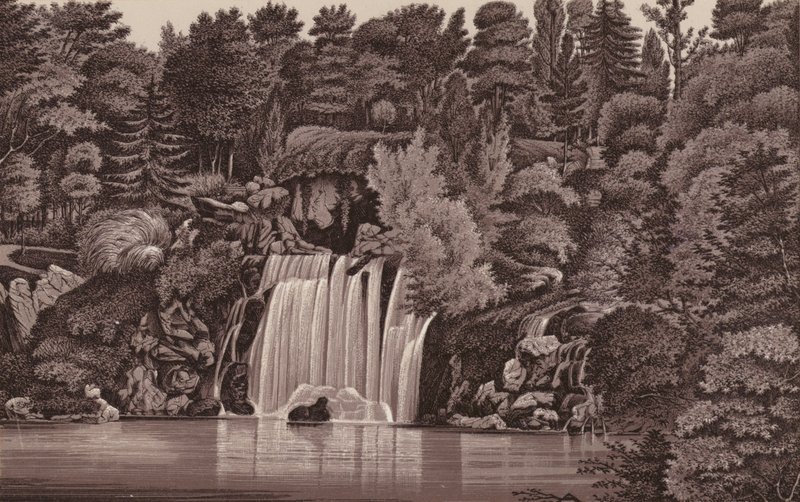Paris : Cascade du Bois de Boulogne - French School