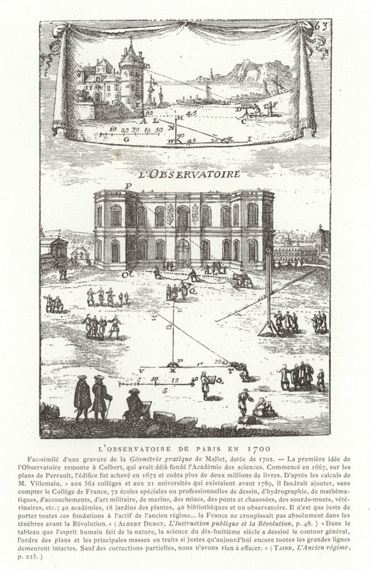 Observatoire de Paris en 1700 - French School