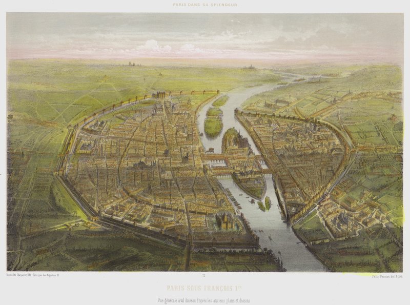 Paris Sous François Ier, Vue générale à vol d