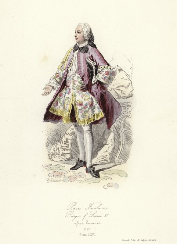 Modes parisiennes, règne de Louis XV - French School