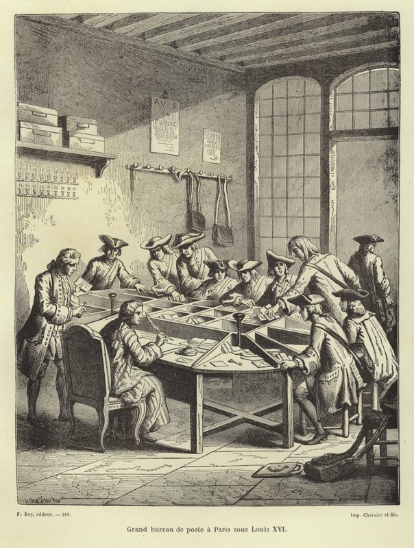 Poste de Paris sous Louis XVI - French School