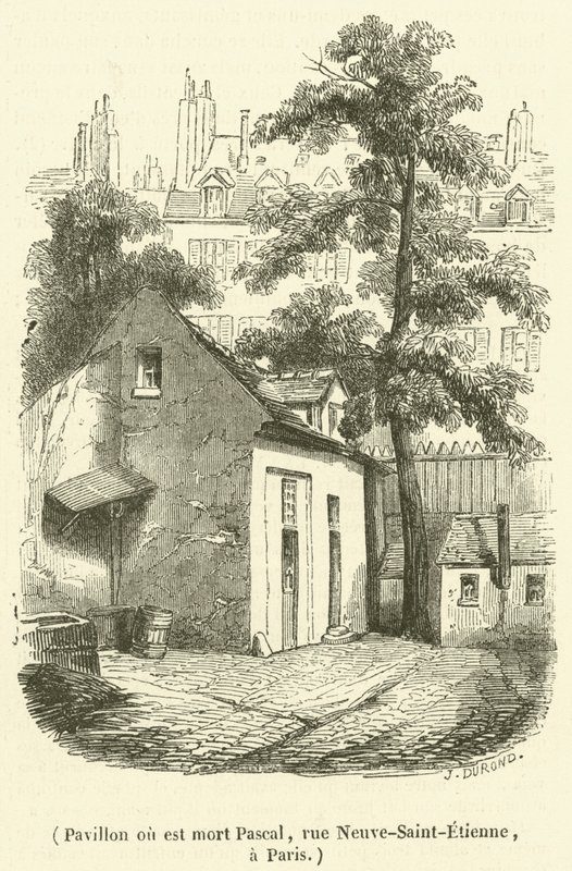 Pavillon ou est mort Pascal, rue Neuve-Saint-Etienne, a Paris - French School