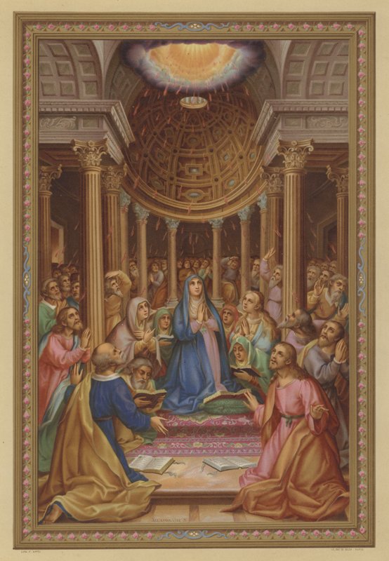 Pentecôte (chromolitho) - French School