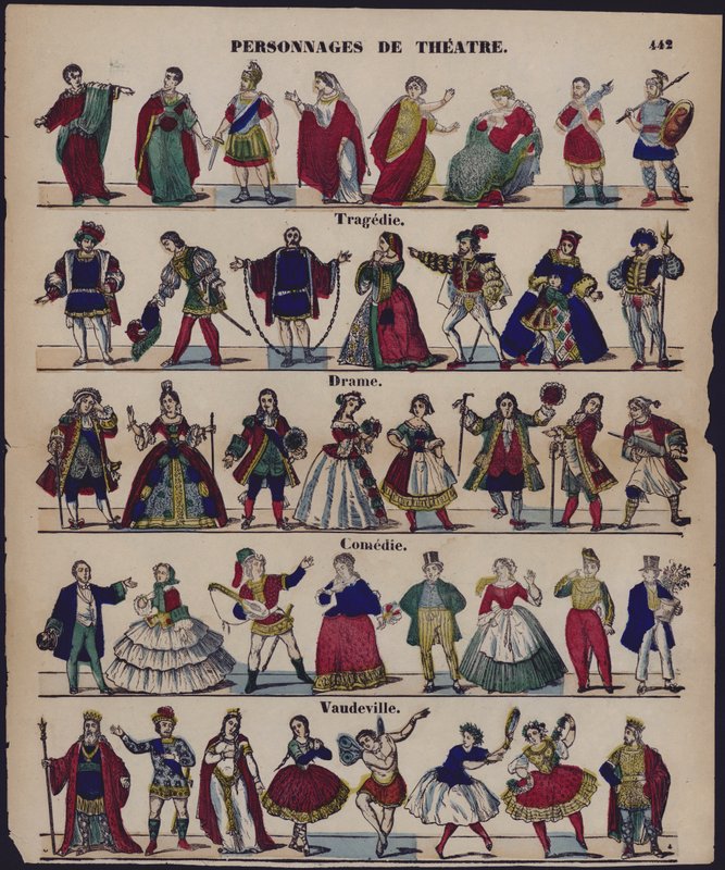 Personnages de théâtre - French School