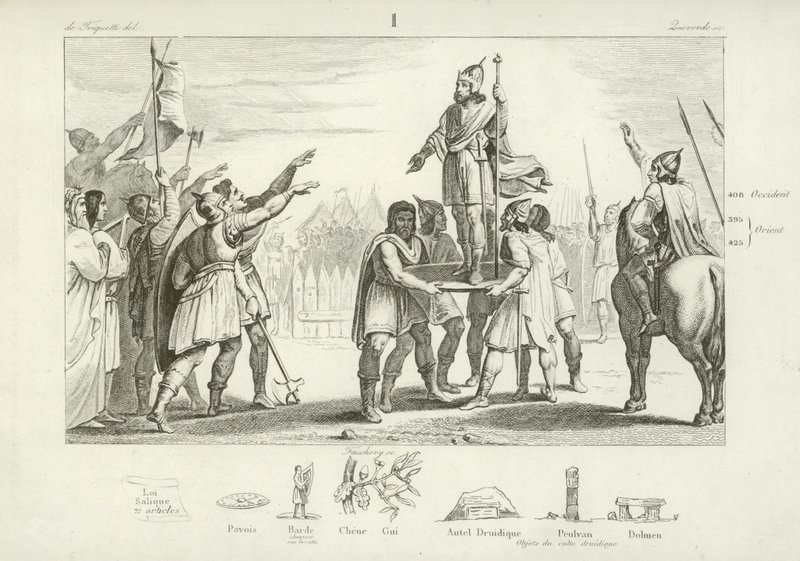 Pharamond, roi des Francs - French School