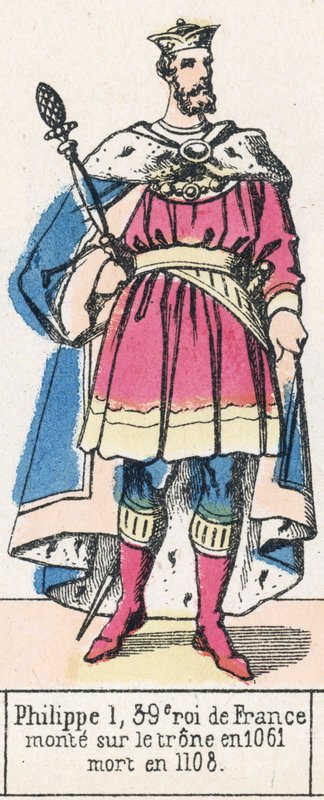 Philippe Ier, 39e roi de France, monte sur le trône en 1061, mort en 1108 - French School