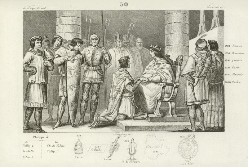 Philippe VI de Valois rend hommage à Édouard III d