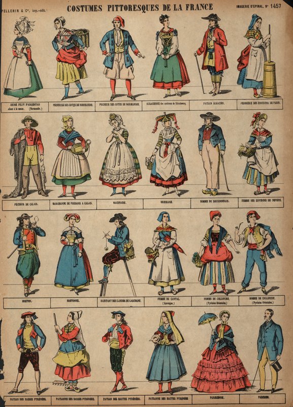Costumes pittoresques de France - French School