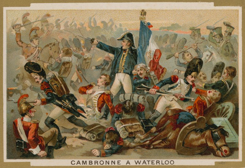 Pierre Cambronne, général français, à la bataille de Waterloo, 1815 - French School