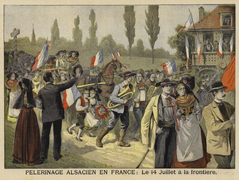 Pèlerinage des Alsaciens en France, 14 juillet 1897 - French School