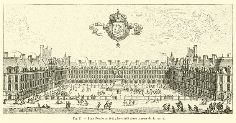 Place Royale en 1645; fac-similé d