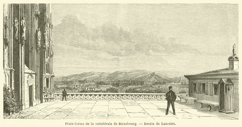 Plate-forme de la cathédrale de Strasbourg - French School