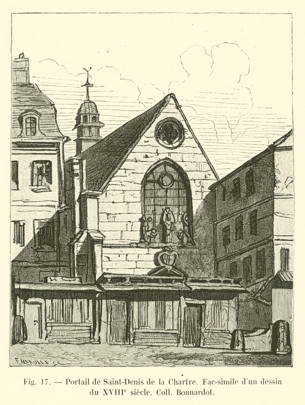 Portail de Saint-Denis de la Chartre, fac-similé d