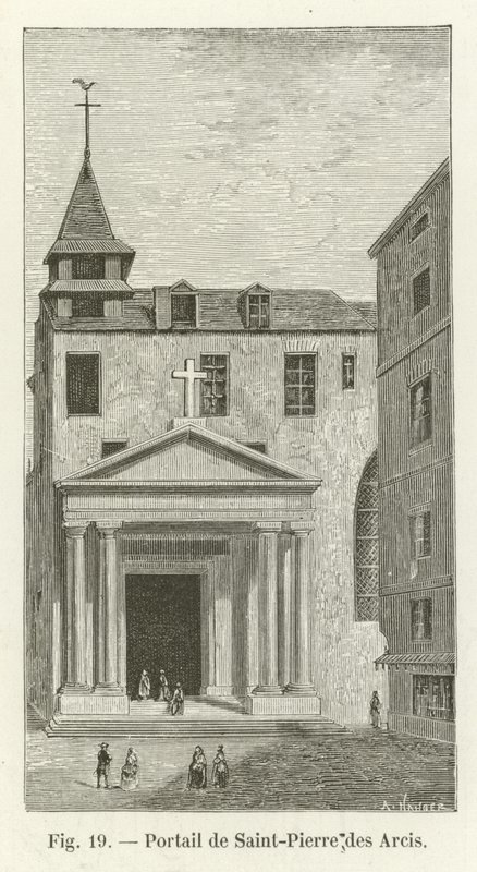 Portail de Saint-Pierre des Arcis - French School