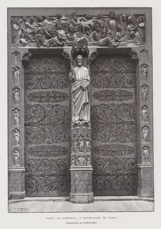 Portail du Jugement Dernier, Notre Dame de Paris - French School