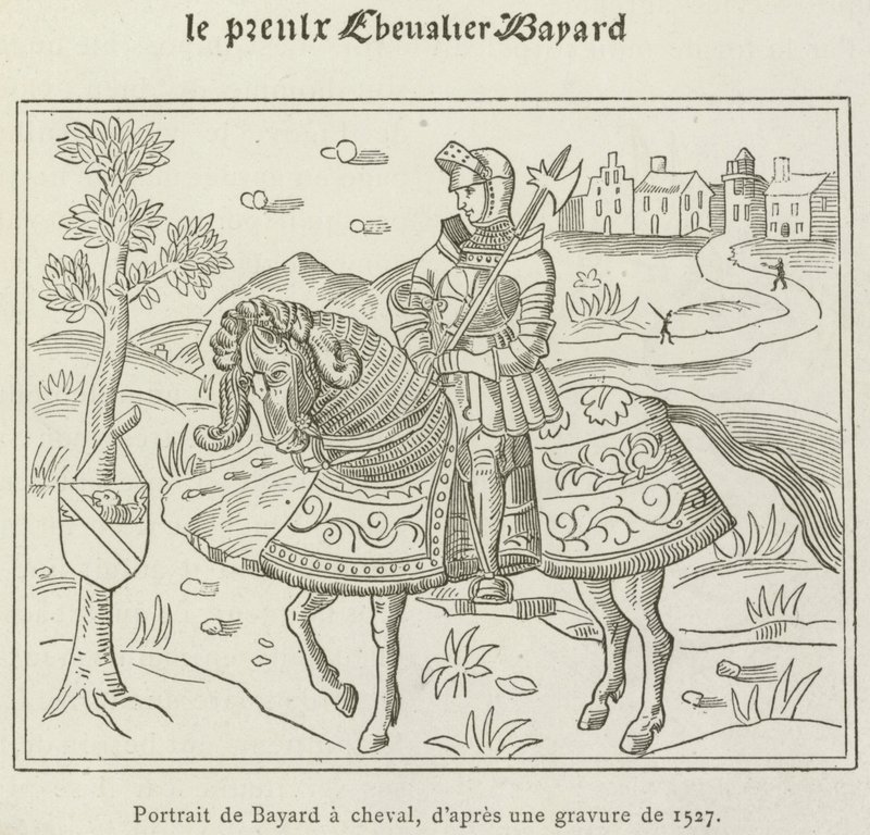 Portrait de Bayard a cheval - French School