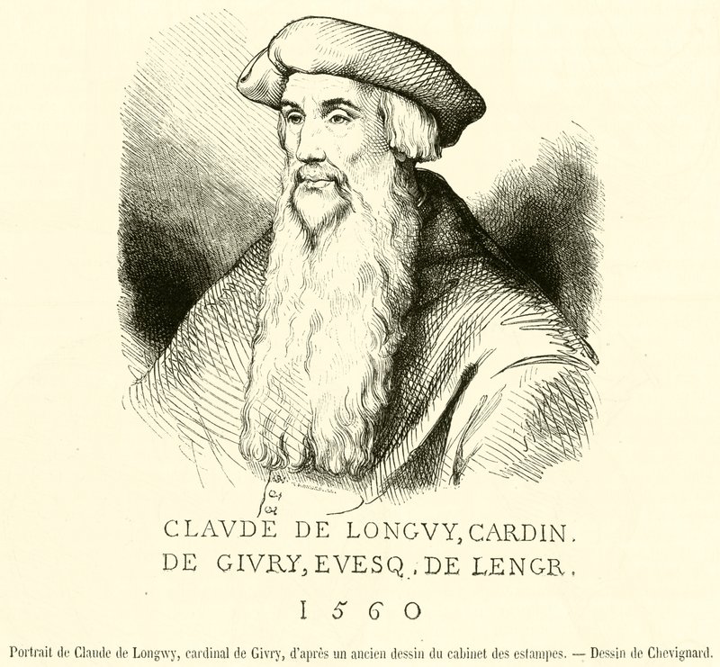 Portrait de Claude de Longwy, cardinal de Givry - French School