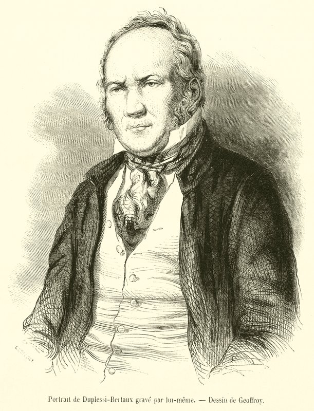 Portrait de Duplessi-Bertaux grave - French School