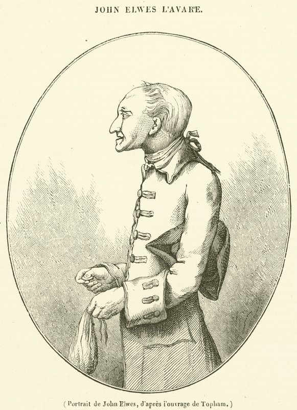 Portrait de John Elwes (gravure) - French School