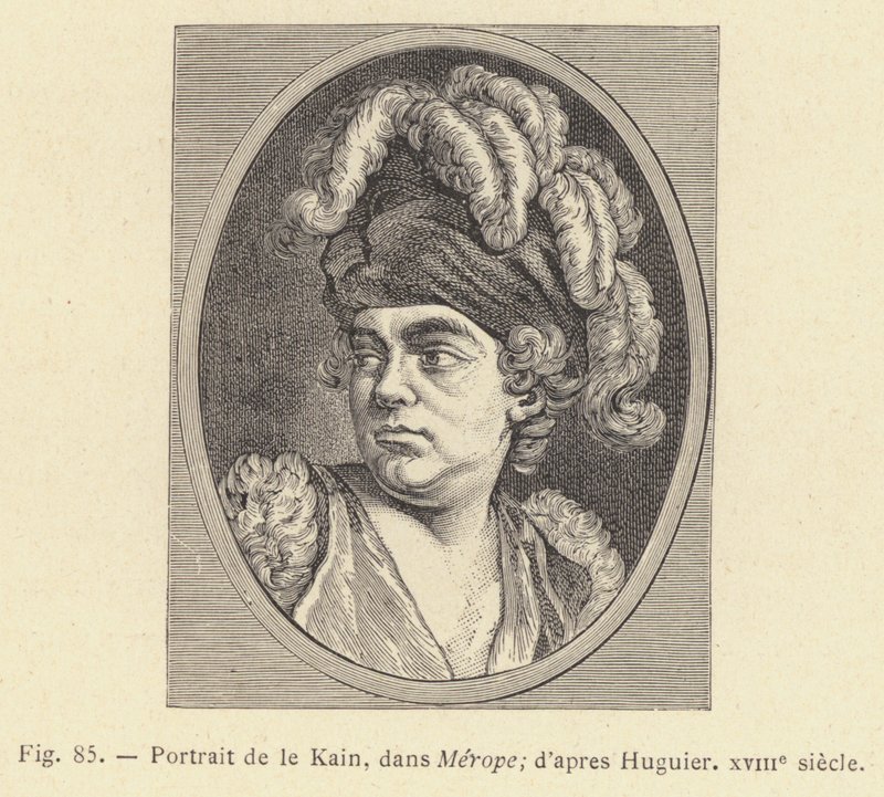 Portrait de le Kain, dans Mérope, d