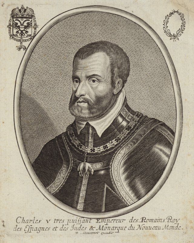 Portrait de Charles V, empereur romain germanique - French School