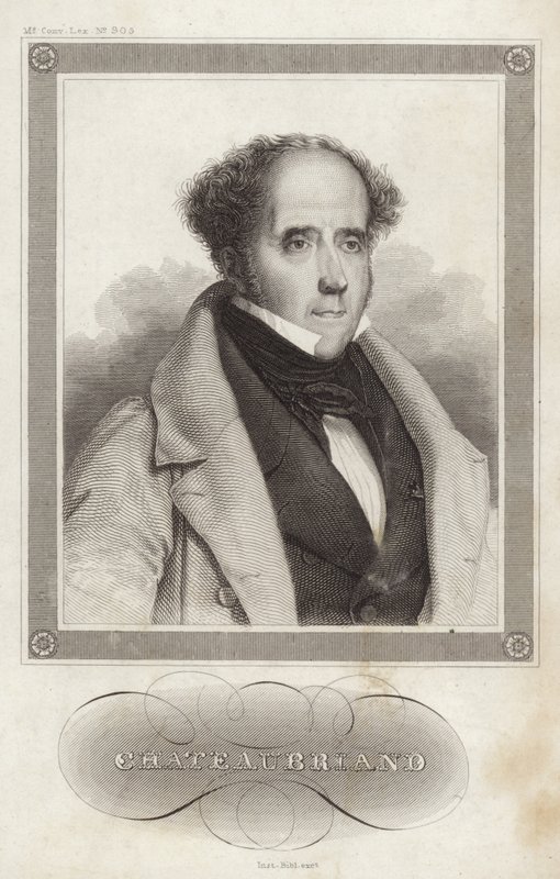 Portrait du vicomte de Chateaubriand - French School