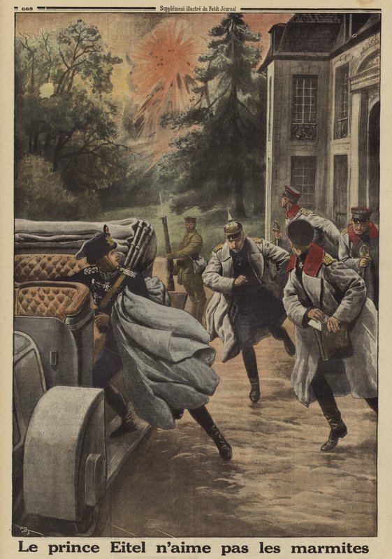 Le prince Eitel Friedrich de Prusse, deuxième fils de l