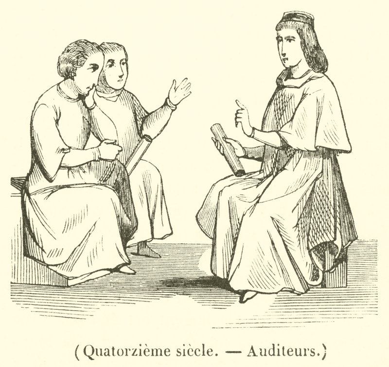 Quatorzieme siecle, Auditeurs - French School