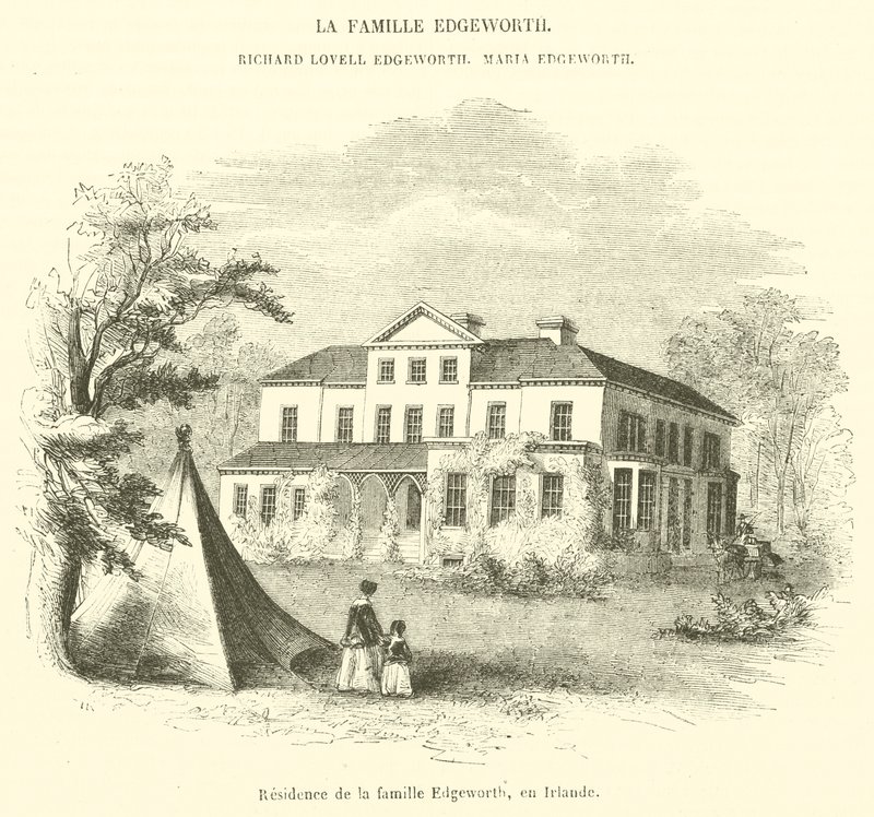 Résidence de la famille Edgeworth, en Irlande - French School