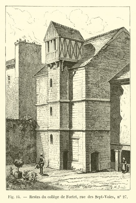 Restes du collège de Fortet, rue des Sept-Voies, no 27 - French School