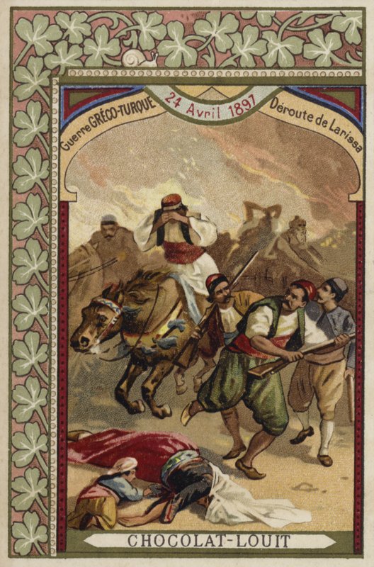 Rout des Grecs à Larissa, guerre gréco-turque, 24 avril 1897 - French School