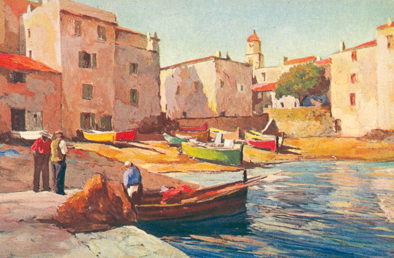 Saint Tropez : Le vieux port des pêcheurs - French School