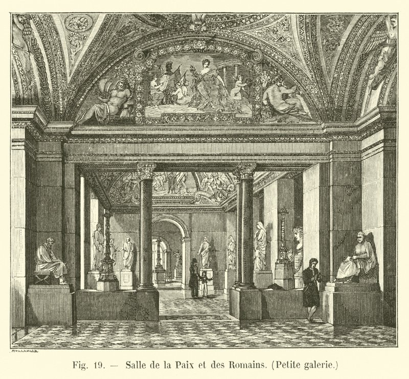 Salle de la Paix et des Romains, Petite galerie - French School