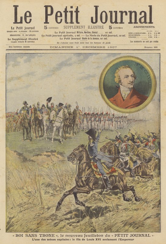 Scène de "Roi sans trône", le nouveau feuilleton dans Le Petit Journal - French School