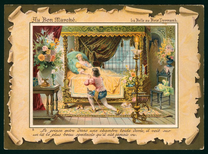 Scène de La Belle au bois dormant - French School