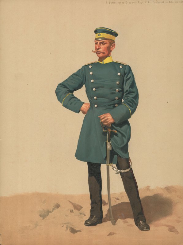 Lieutenant du Régiment des Dragons Silésiens No 4, Interinsrock - French School