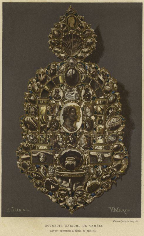 Applique décorée de camées - French School
