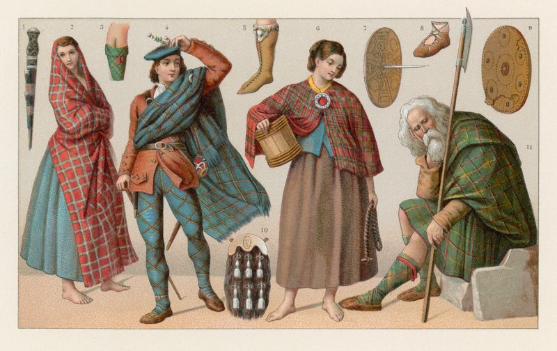 Costume écossais - French School