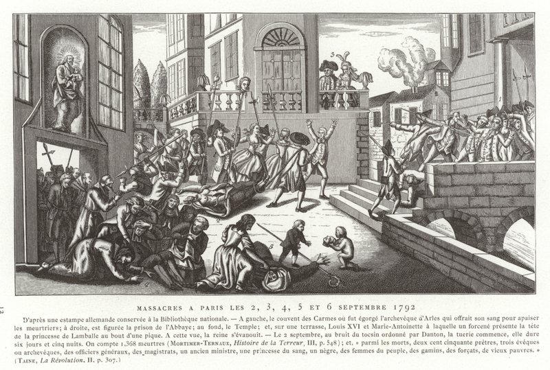 Massacres de septembre, Paris, Révolution française, 1792 - French School