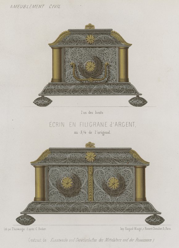 Coffret en filigrane d