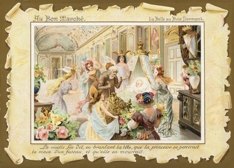 La Belle au bois dormant, Bébé dans le berceau - French School