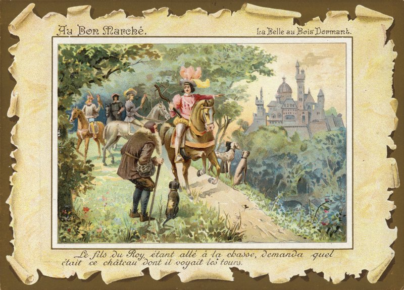 La Belle au bois dormant, Prince à cheval - French School