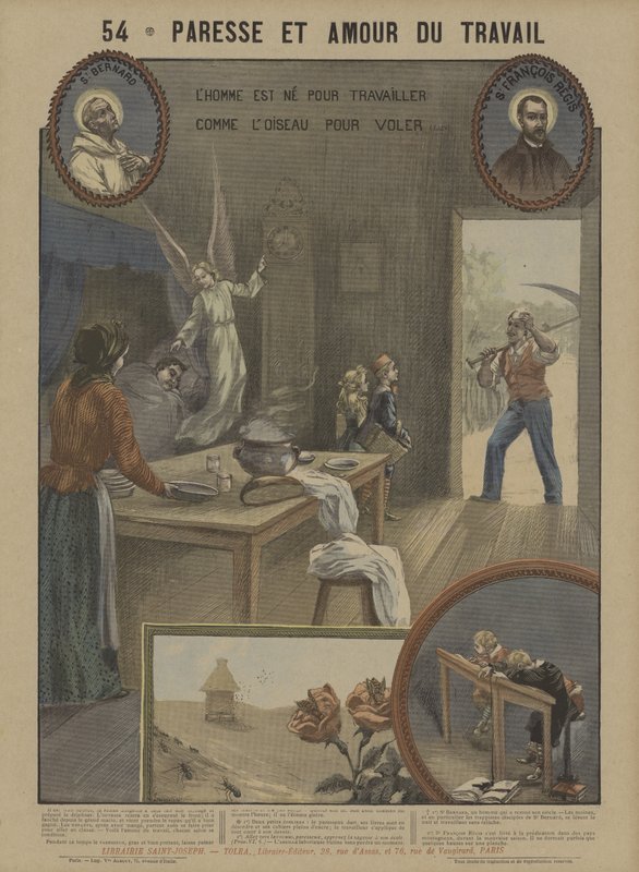 Paresse et diligence - French School