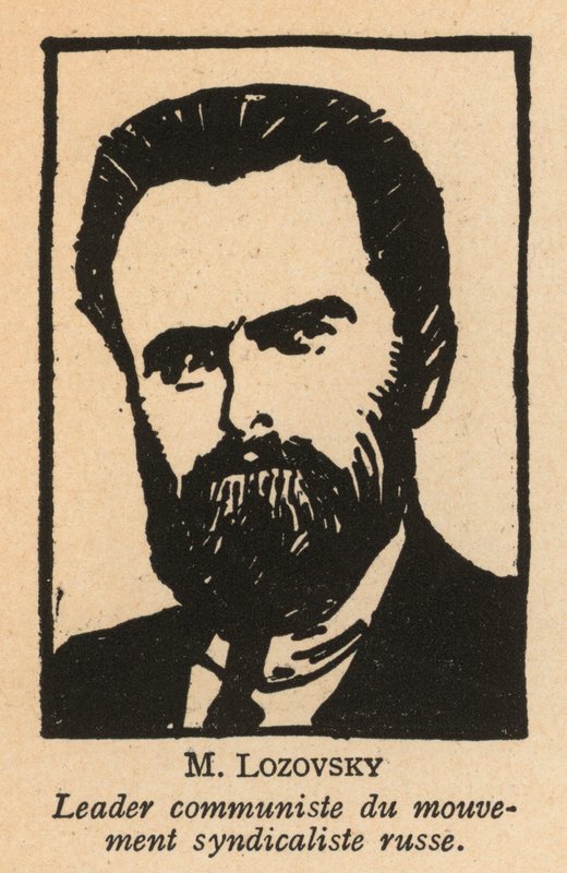 Solomon Lozovsky, révolutionnaire bolchevique russe et homme politique soviétique, secrétaire général de l