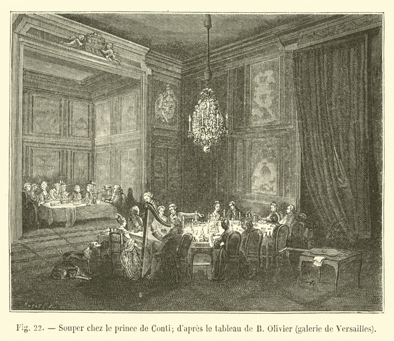 Souper chez le prince de Conti; d