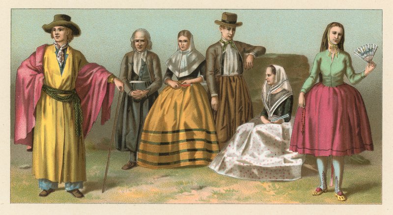 Costume espagnol - French School